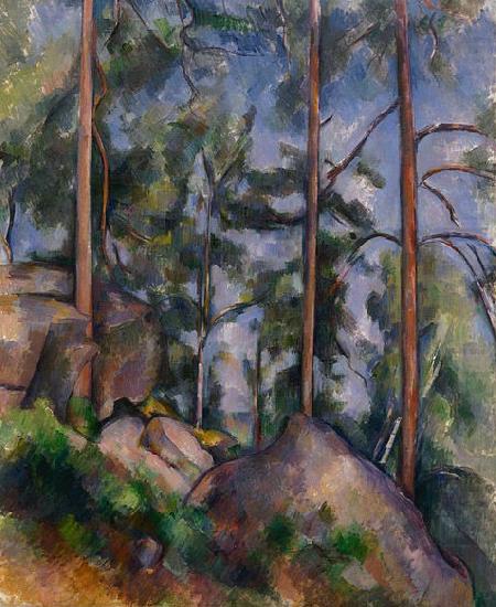 Paul Cezanne Pines and Rocks china oil painting image